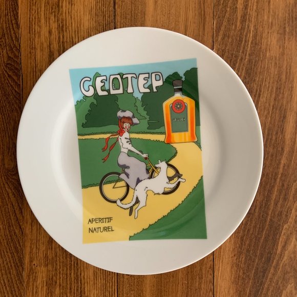 Vintage Posters Dessert Plates - New in Box - Picture 5 of 7